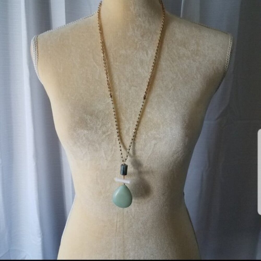 adjustable beaded statement necklace